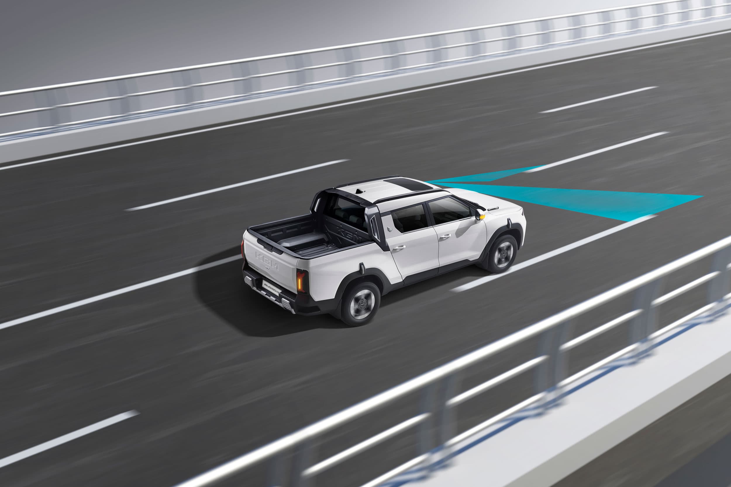 KGM Musso EV automatic lane change