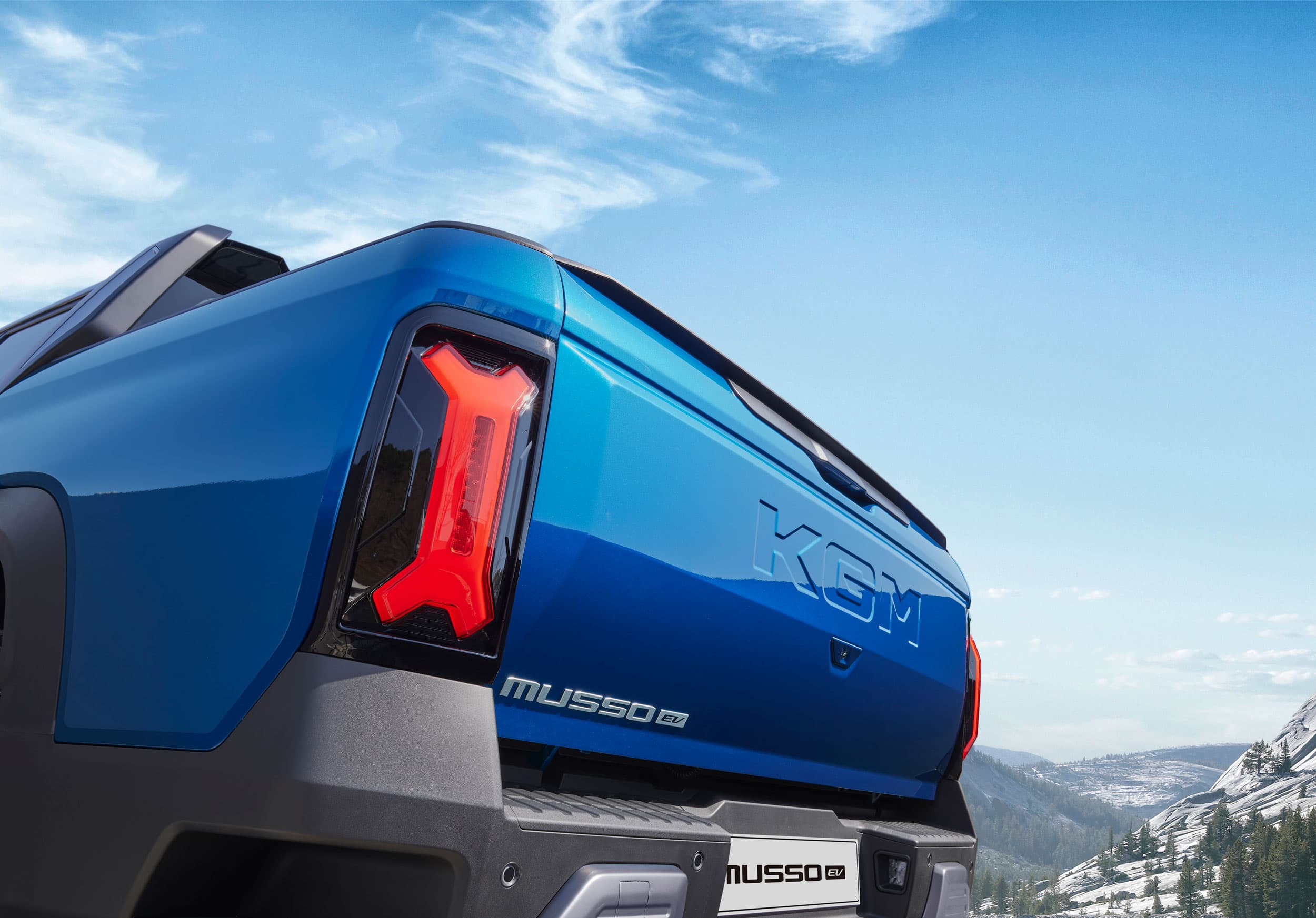 KGM Musso EV led rear combination lamps